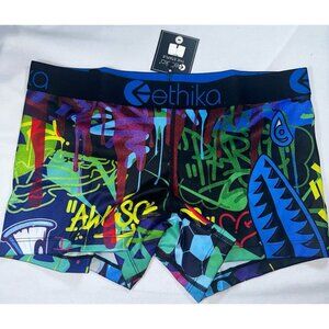 NEW Women’s Ethika The Staple Boyshort Boxers Graffiti Sz M